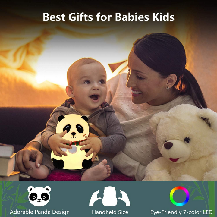 Rechargeable Silicone Panda Night Light