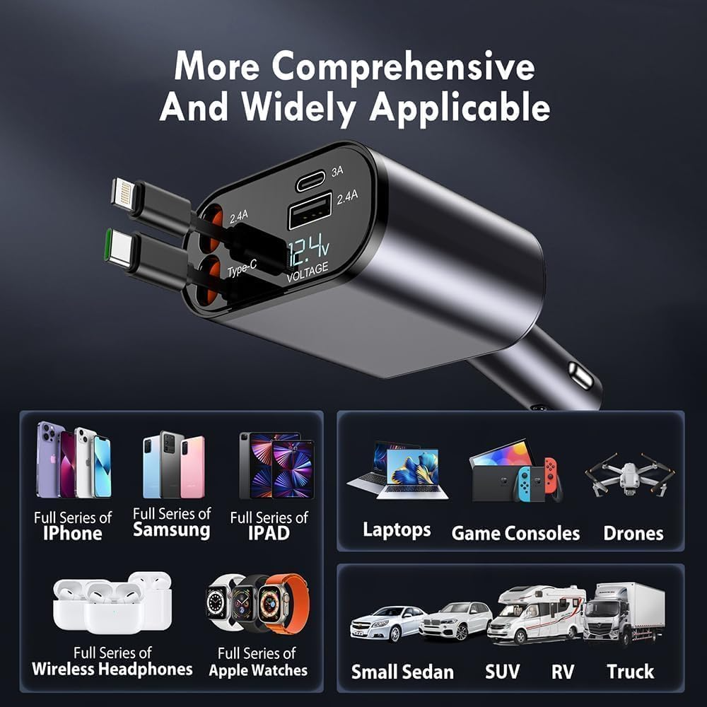 4 in 1 Car Charger