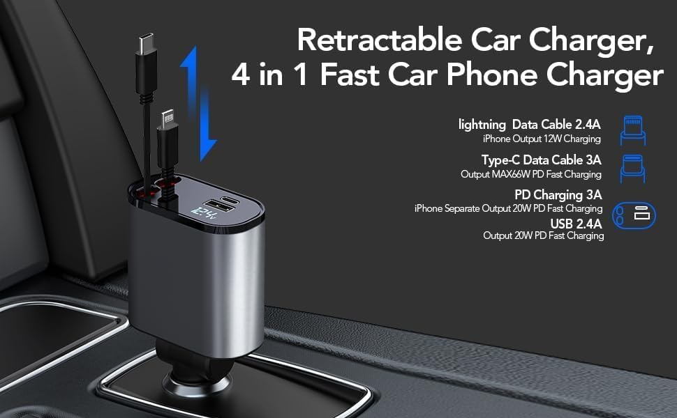 4 in 1 Car Charger