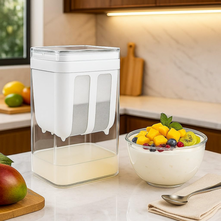 Multifunctional 1100ML Yogurt Filter with Fine Mesh Strainer