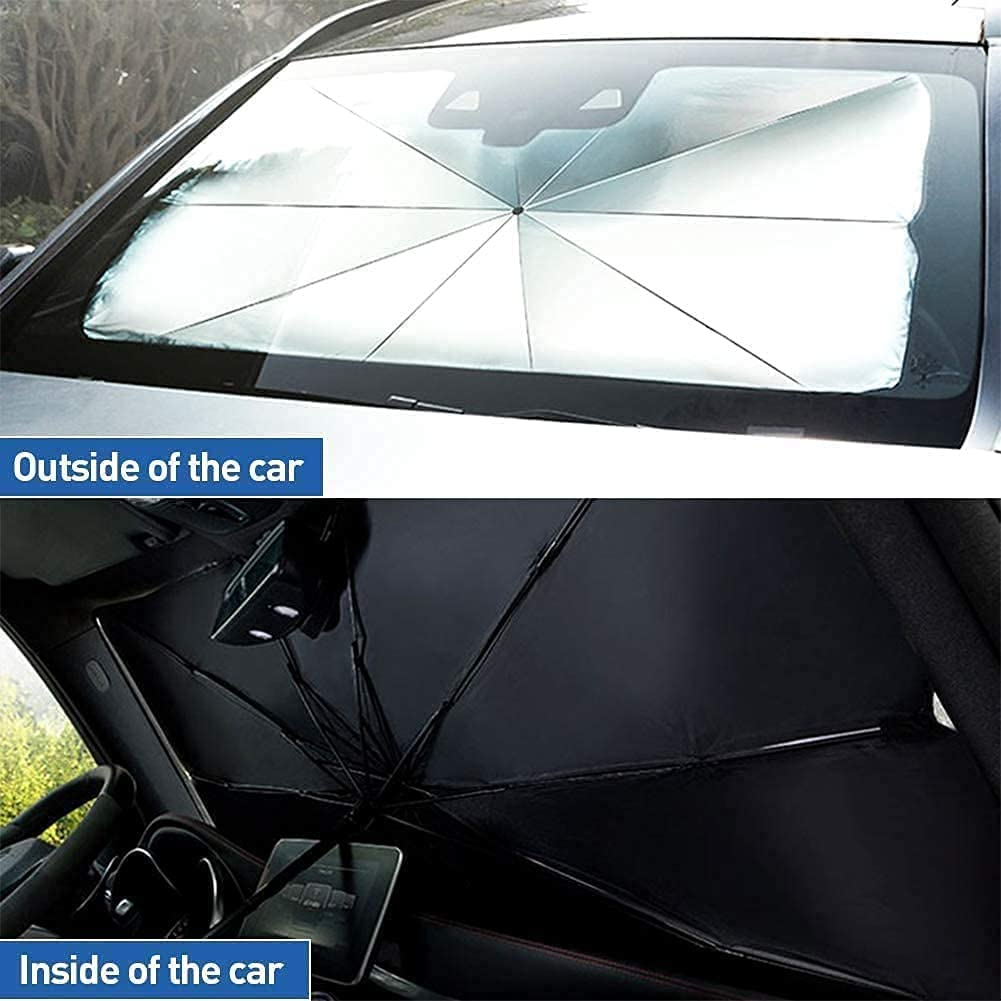 Foldable Car Windshield Sunshade Umbrella – UV Protection, Heat Blocker for Front Window