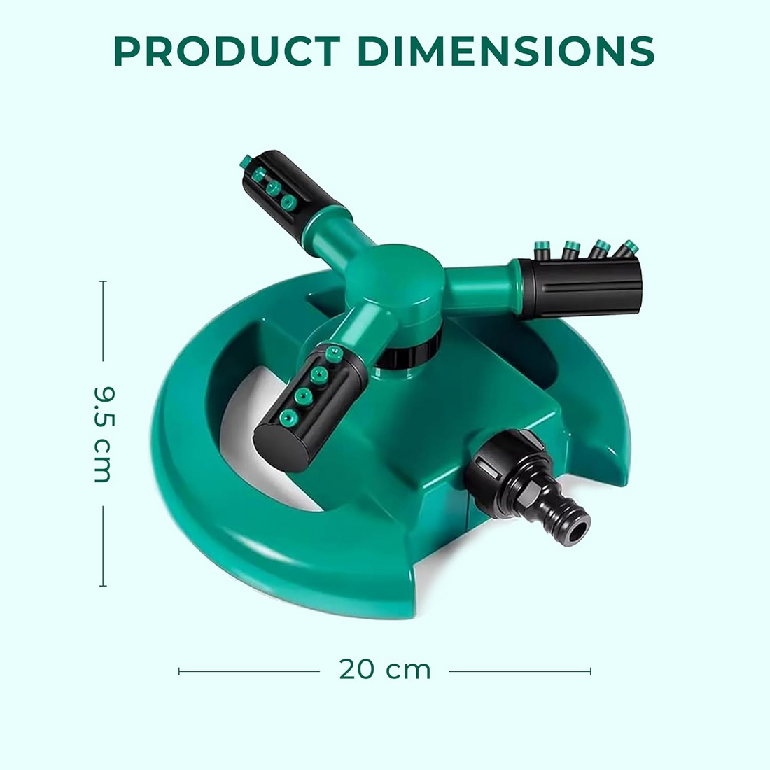 3 ARM 360° Automatic Rotating Garden Sprinkler with Adjustable Arms