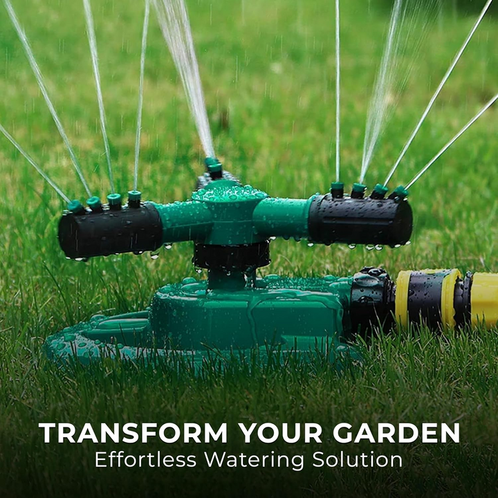 3 ARM 360° Automatic Rotating Garden Sprinkler with Adjustable Arms