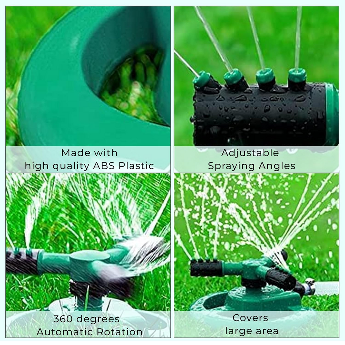 3 ARM 360° Automatic Rotating Garden Sprinkler with Adjustable Arms