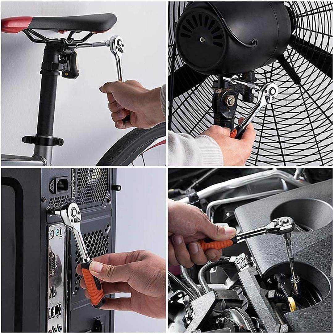 46 in 1 Pcs Tool Kit & Screwdriver and Socket Set