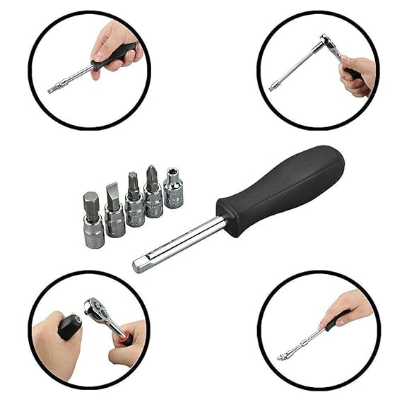 46 in 1 Pcs Tool Kit & Screwdriver and Socket Set