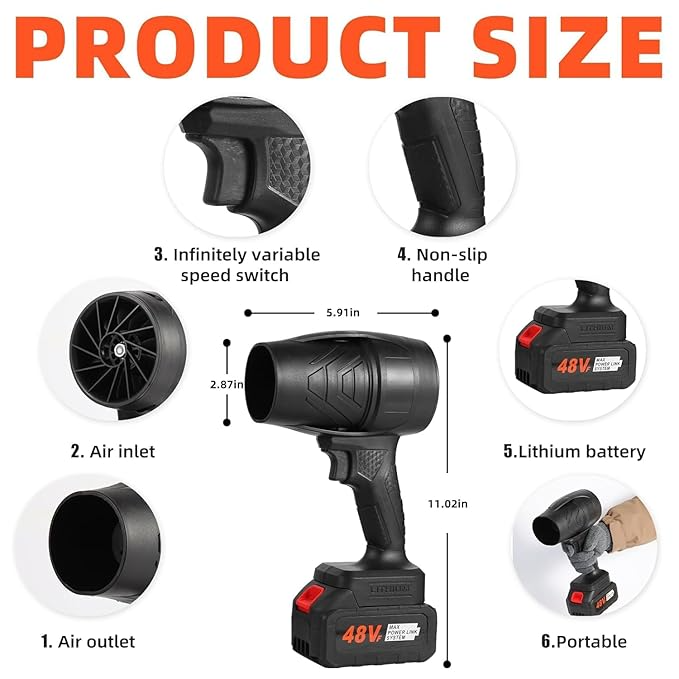 Electric Portable Air Turbo Jet Blower