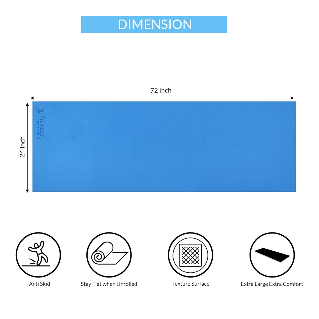Anti-Slip Yoga Mat for Women & Men