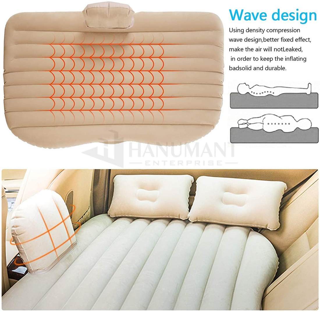 Premium Car Inflatable Bed with Pump & 2 Air Pillow