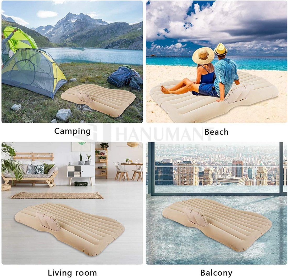 Premium Car Inflatable Bed with Pump & 2 Air Pillow