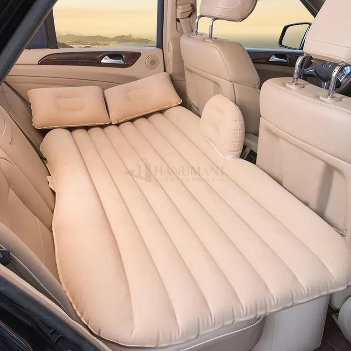 Premium Car Inflatable Bed with Pump & 2 Air Pillow