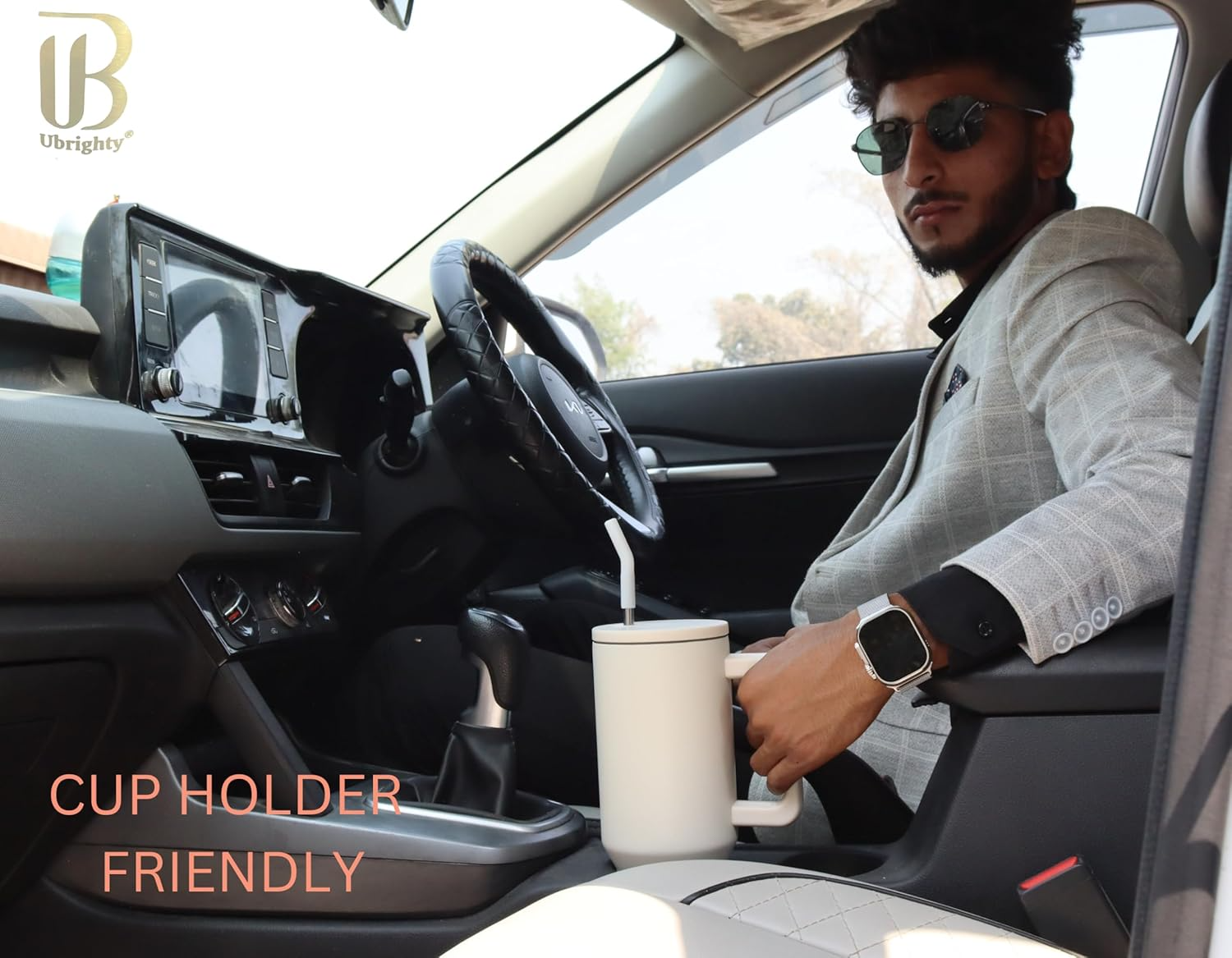 1200ML Tumbler with Lid & Straw + Stainless Steel Vacuum Insulated Mug – Combo Offer