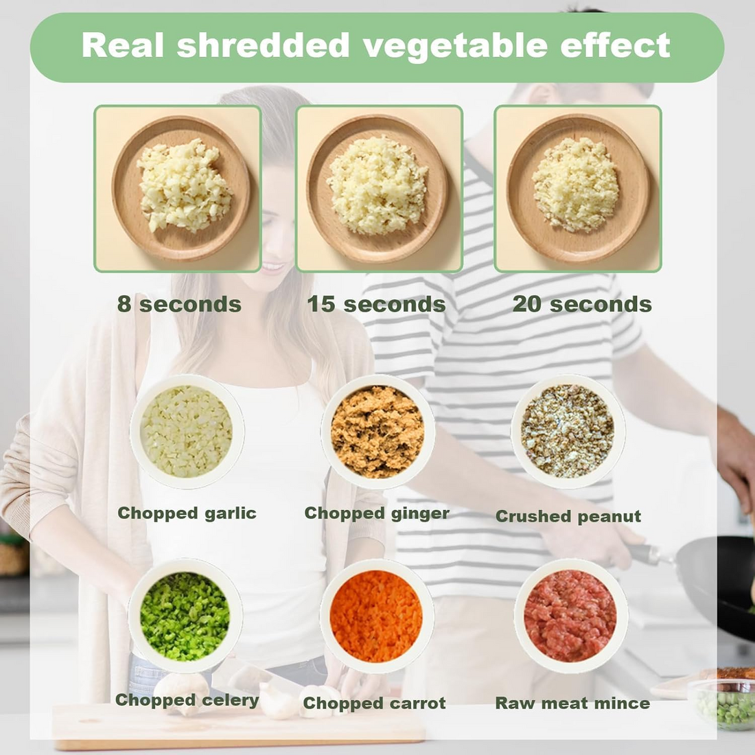 4-in-1 Electric Vegetable Chopper Cutter