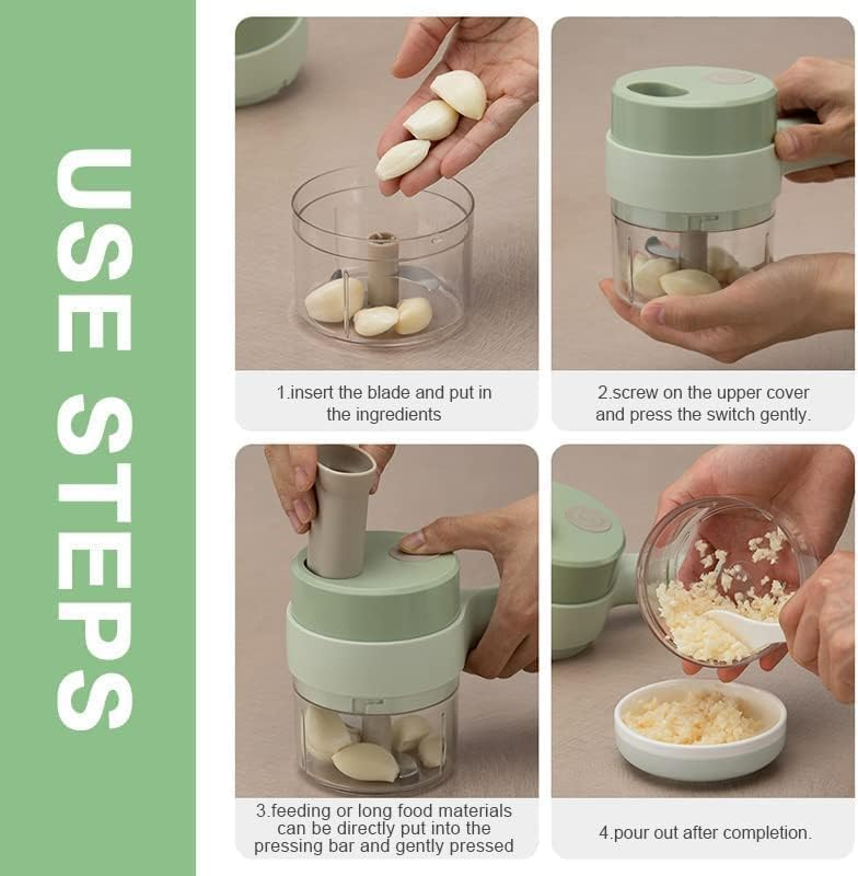 4-in-1 Electric Vegetable Chopper Cutter