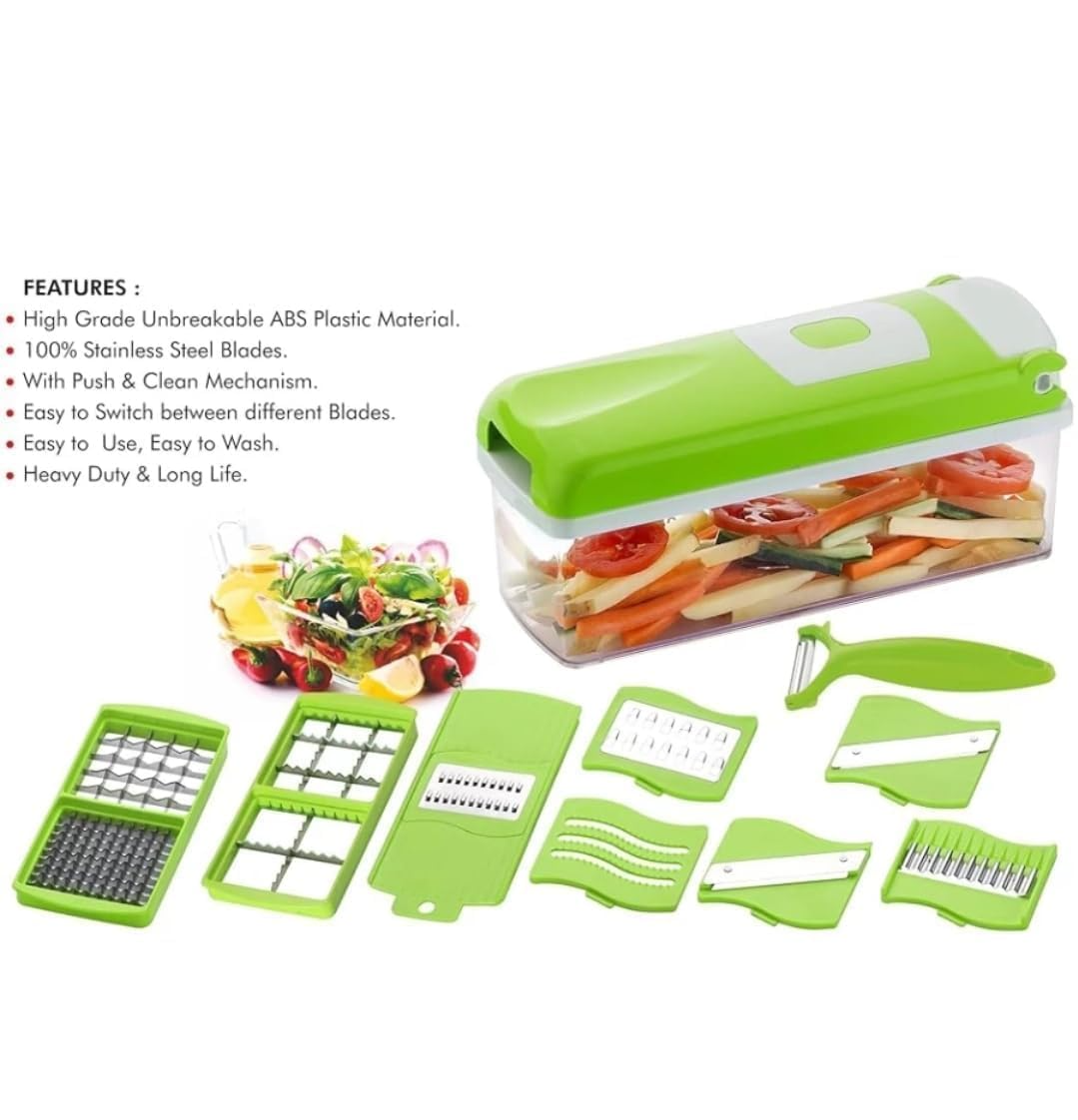 12 in 1 Multipurpose Vegetable and Fruit Chopper Cutter Grater Slicer