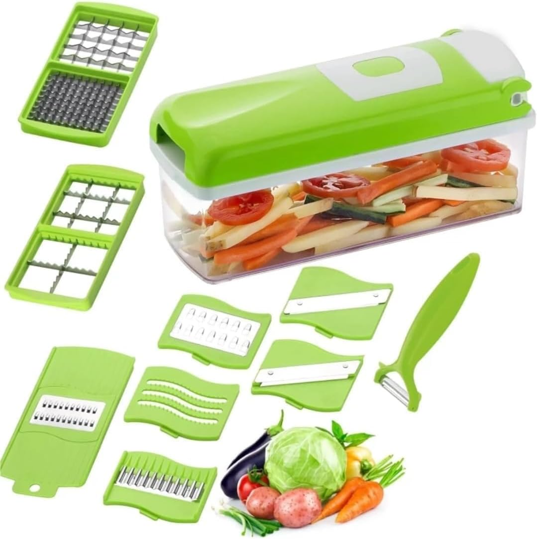 12 in 1 Multipurpose Vegetable and Fruit Chopper Cutter Grater Slicer