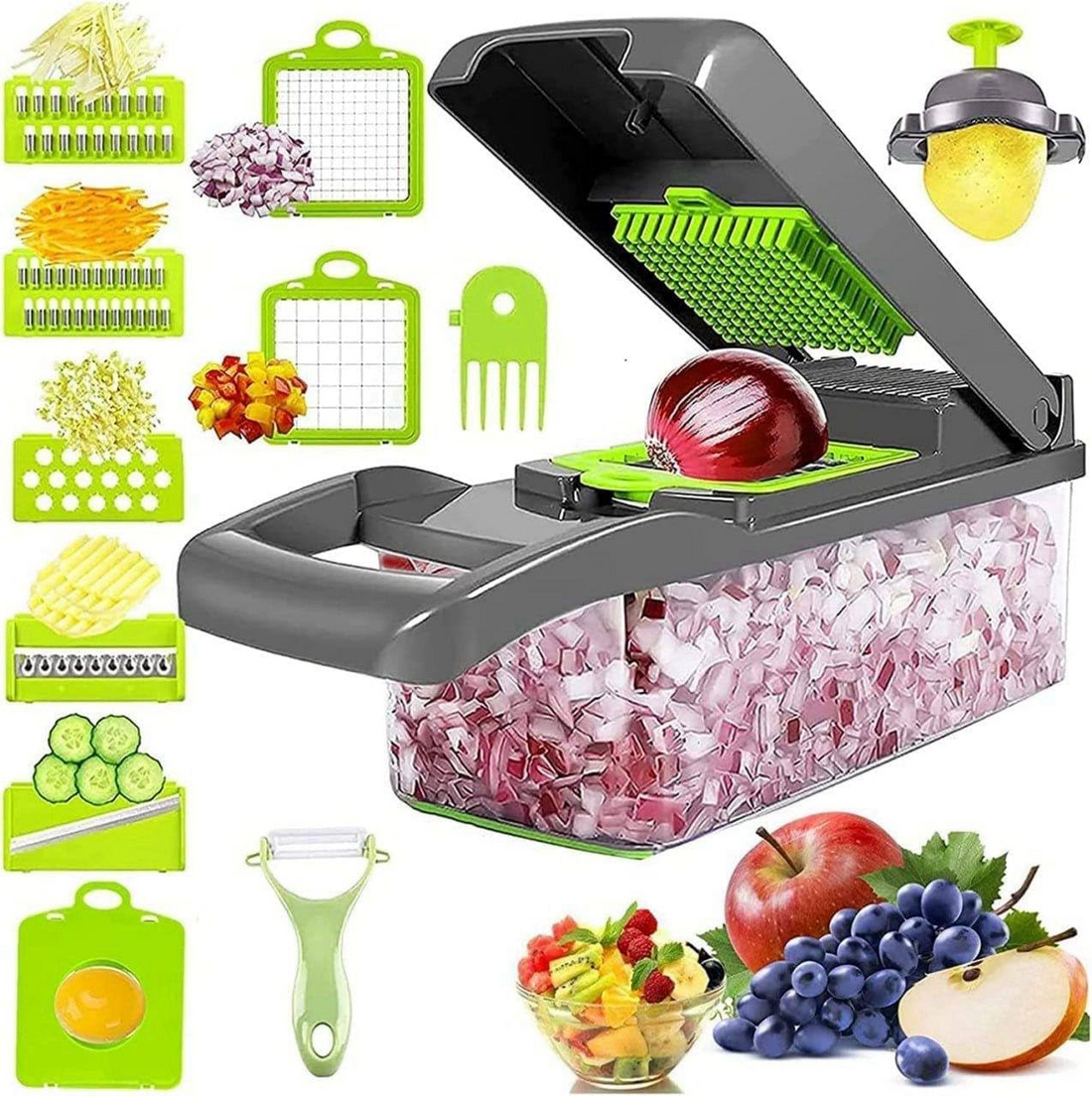 14 in 1 Multipurpose Fruits & Vegetable Chopper Cutter