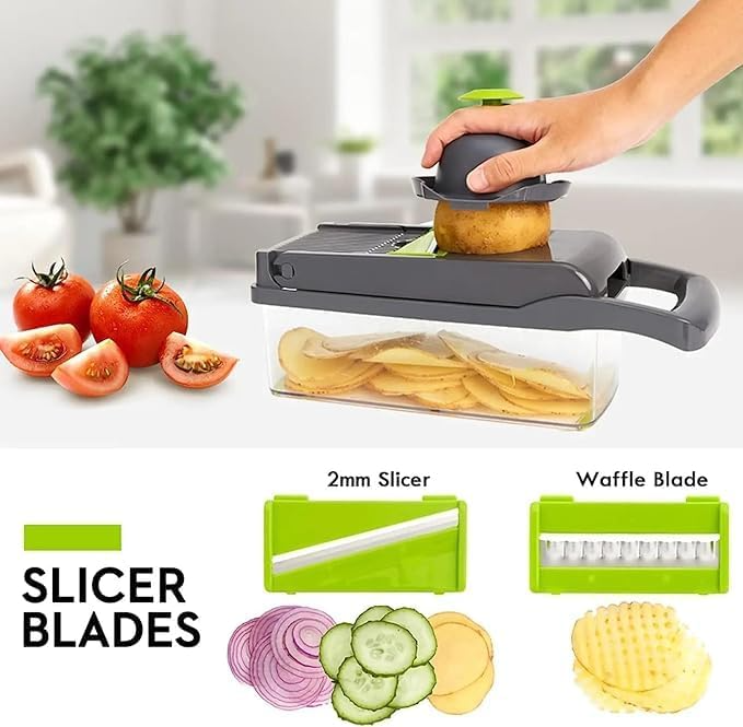 14 in 1 Multipurpose Fruits & Vegetable Chopper Cutter